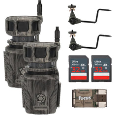 Stealth Cam Revolver 360-degree trail camera captures panoramic wildlife activity.