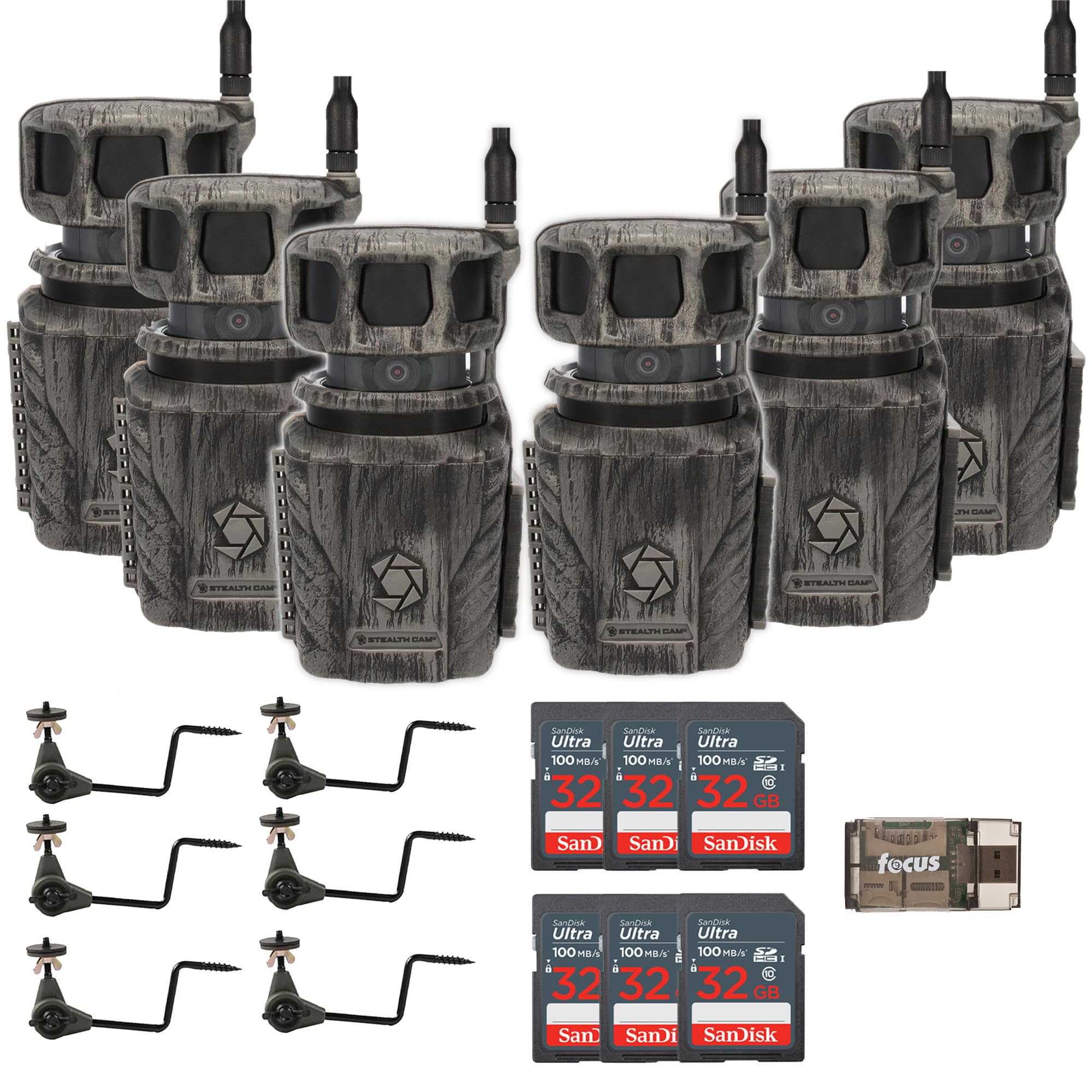 Stealth Cam Revolver 360-degree view provides full panorama coverage for wildlife monitoring.