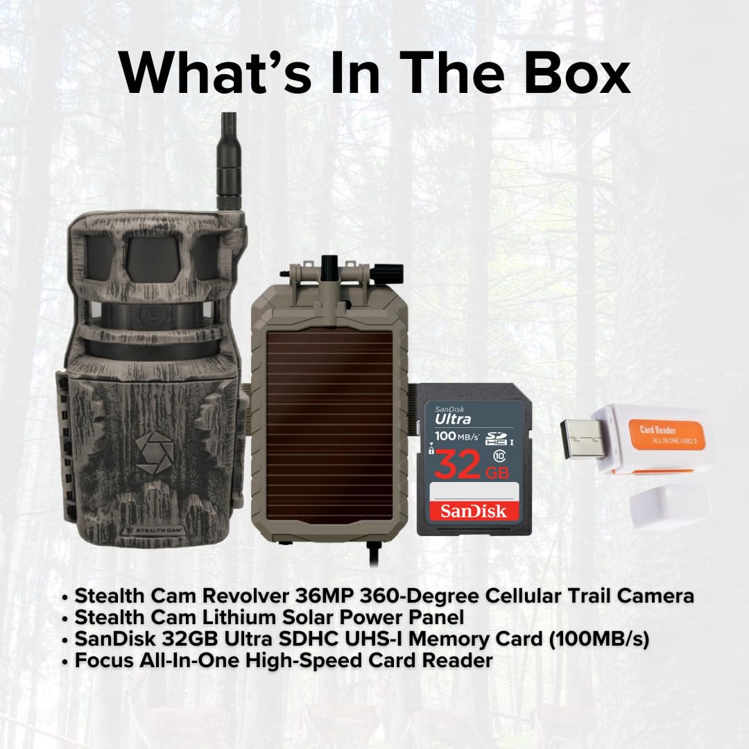 Stealth Cam Revolver 80-foot detection range supports timely alerts in open terrain