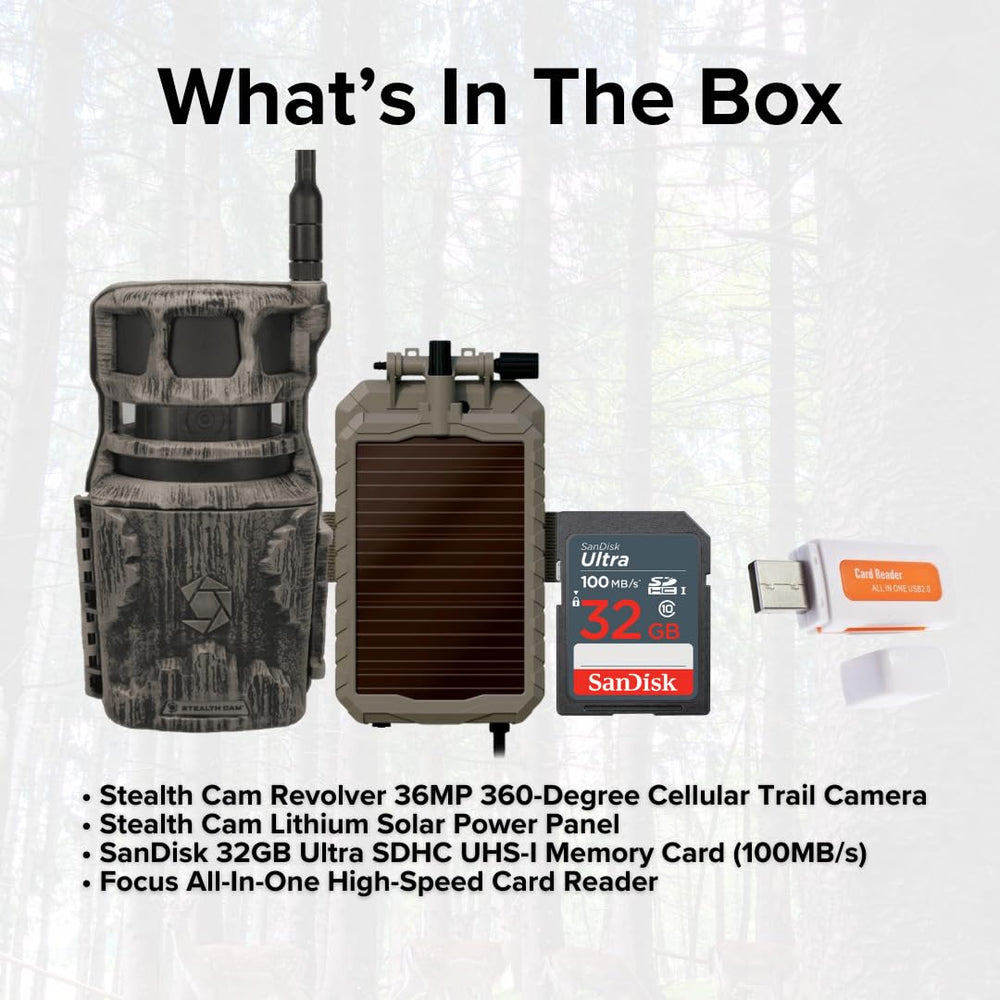 Stealth Cam Revolver 80-foot detection range supports timely alerts in open terrain