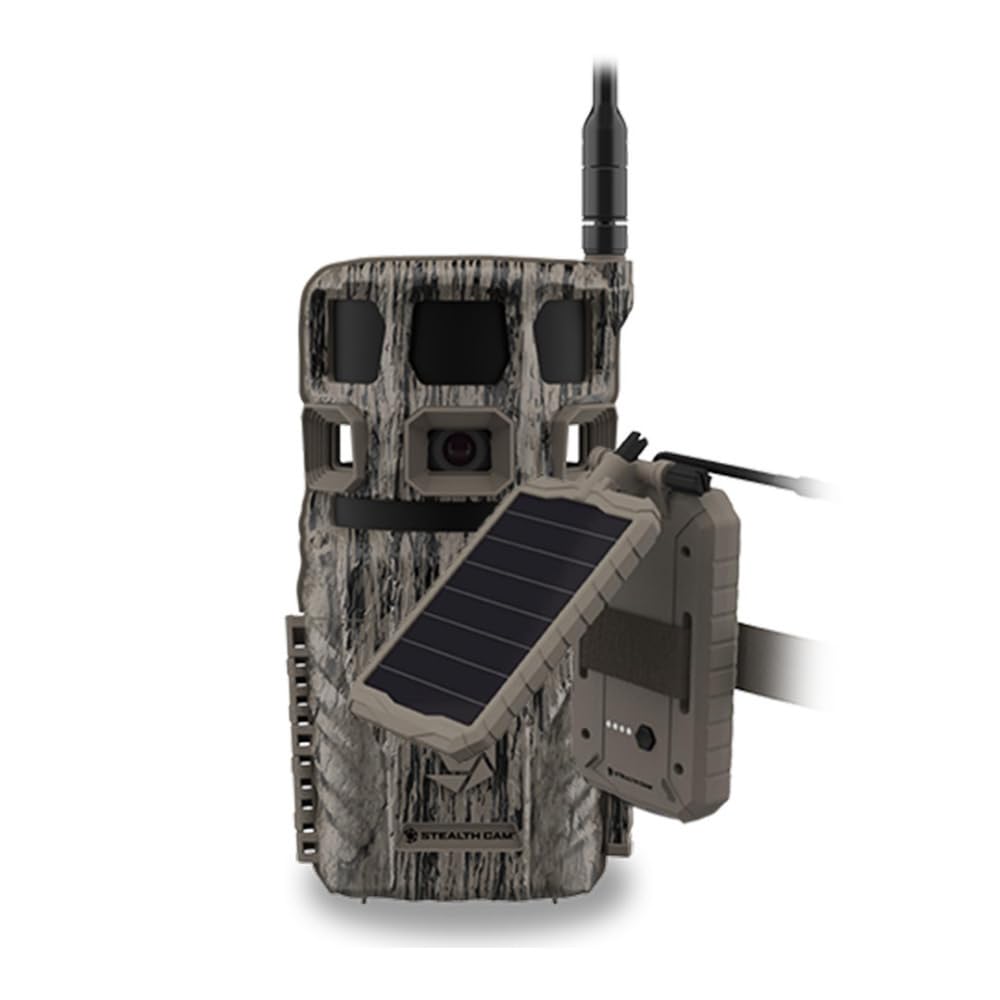 Stealth Cam Revolver Pro 2.0 360° panorama captures all angles for monitoring.