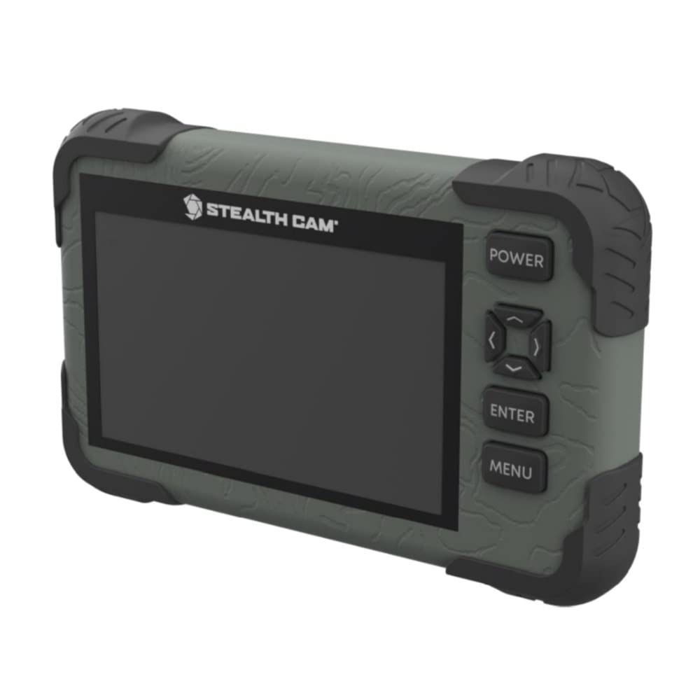 Stealth Cam SD Card Reader Viewer 4.3-inch screen for in-field image review and playback.