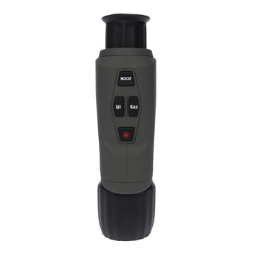 Stealth Cam shockproof monocular grip and housing highlighting no-slip grip during outdoor use.