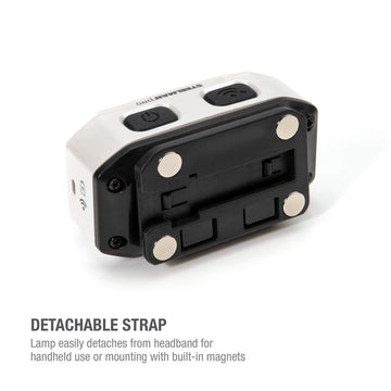Steelman Pro headlamp high mode at 300 lumens for focused tasks.