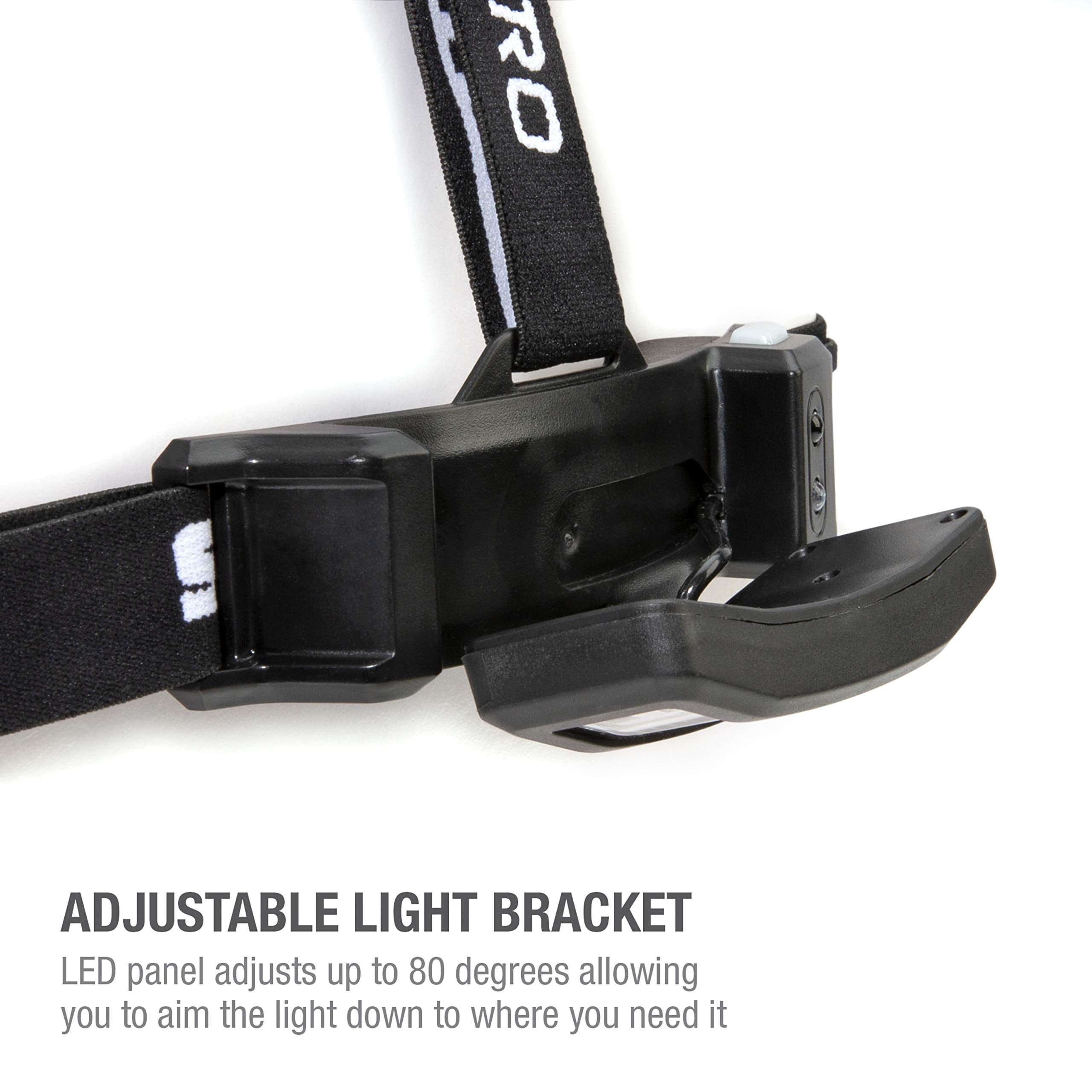 Steelman Pro Slim Profile headlamp with rechargeable battery pack for easy charging