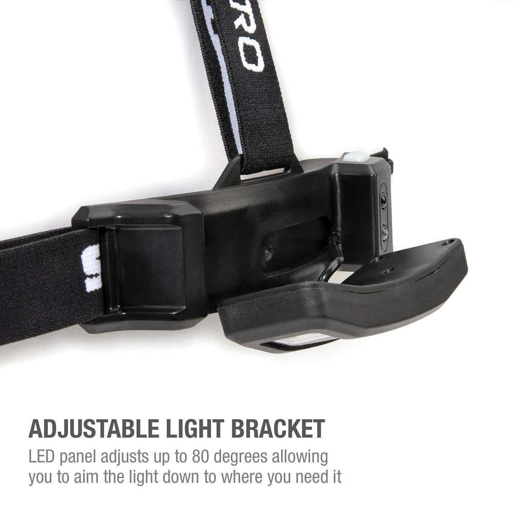 Steelman Pro Slim Profile headlamp with rechargeable battery pack for easy charging