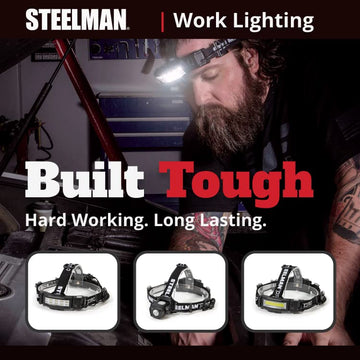 Steelman Pro Slim Profile includes 3 AA batteries for instant use.