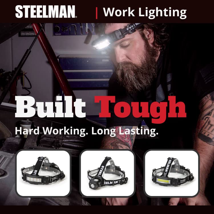 Steelman Pro Slim Profile includes 3 AA batteries for instant use.