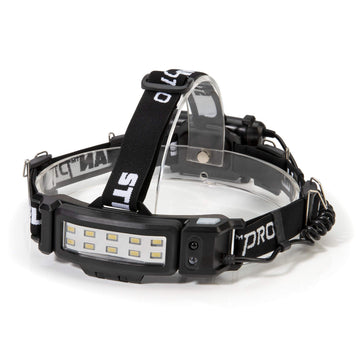 Steelman Pro Slim Profile headlamp front view with 20m beam for hands-free tasks.