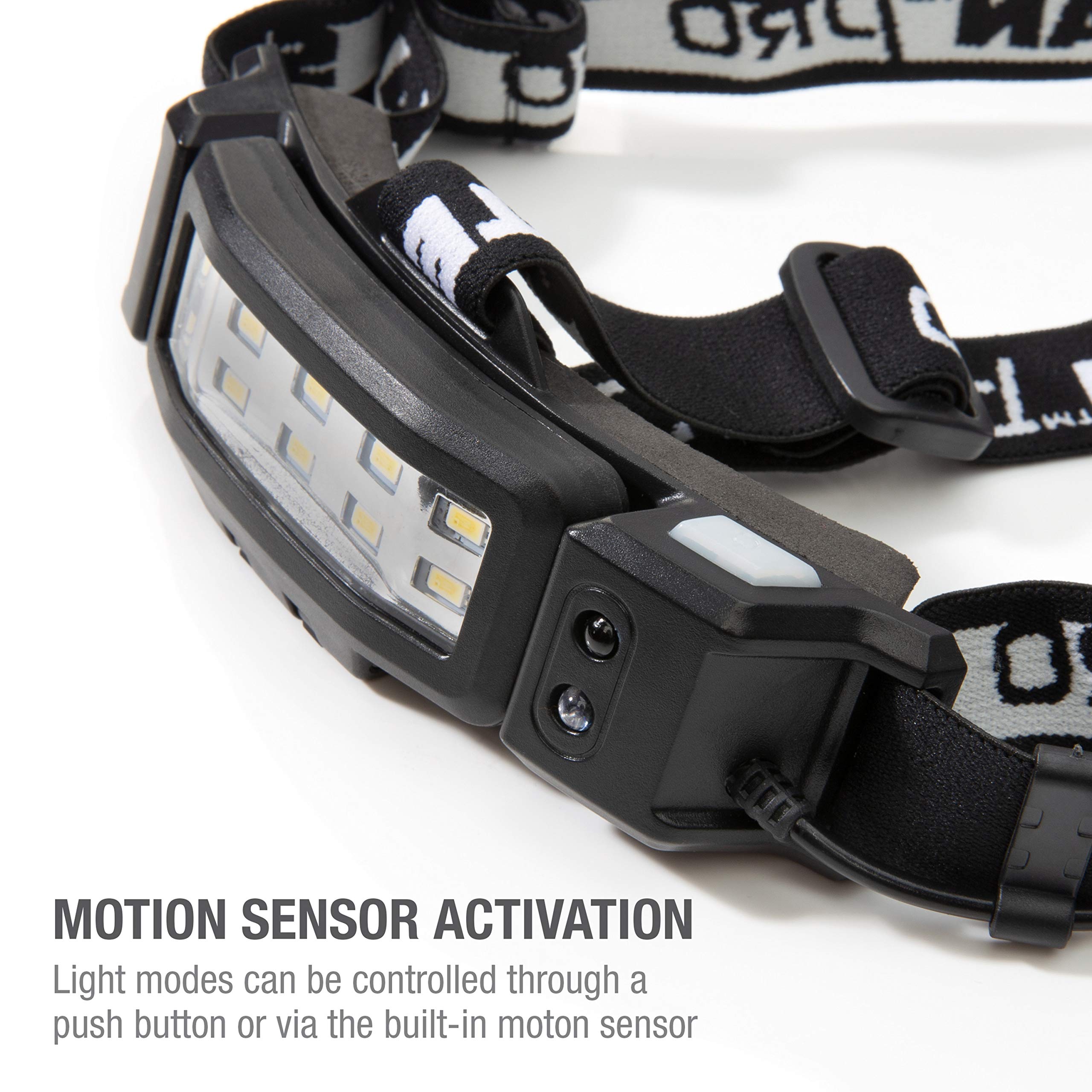 Steelman Pro Slim Profile headlamp with motion sensor for hands-free control.