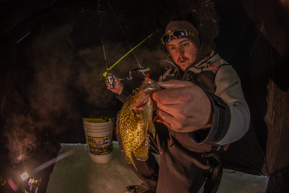 SteelShad Mini lipless crankbait in motion demonstrates vibrating action