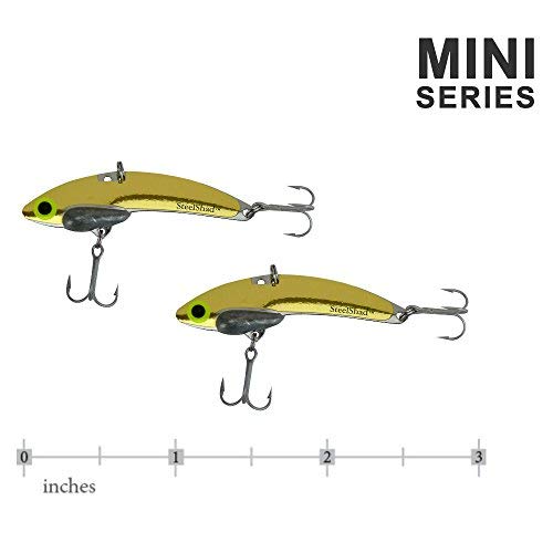 SteelShad Mini lipless crankbait attracting crappie with steady retrieves