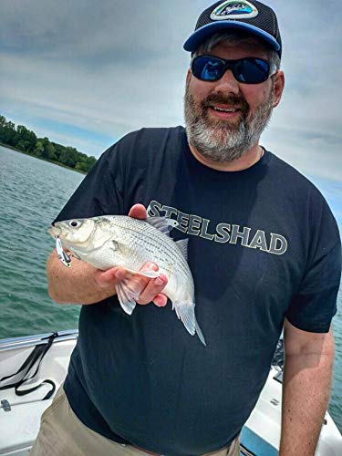 SteelShad Mini White Shad targeting crappie and bass in lakes and rivers