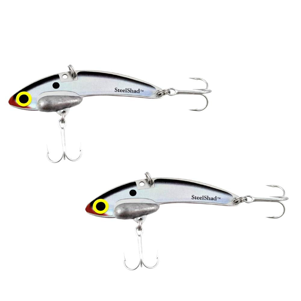 SteelShad Mini quarter-ounce Tennessee Shad lure, front view for freshwater angling.