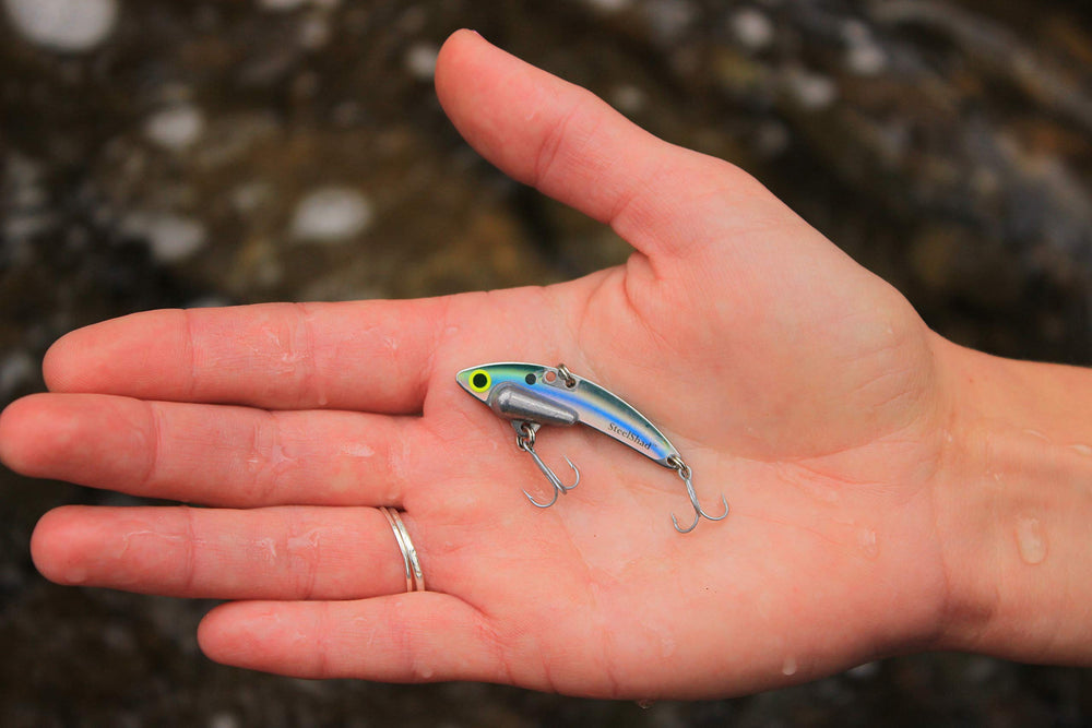 SteelShad Mini Series hook detail with durable #12 VMC Permasteel hooks