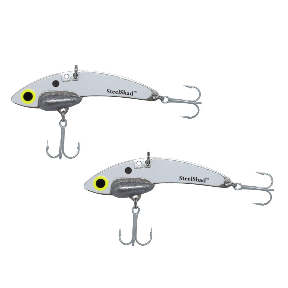 SteelShad Mini White Shad two-pack ready for action on freshwater