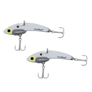 SteelShad Mini White Shad two-pack ready for action on freshwater