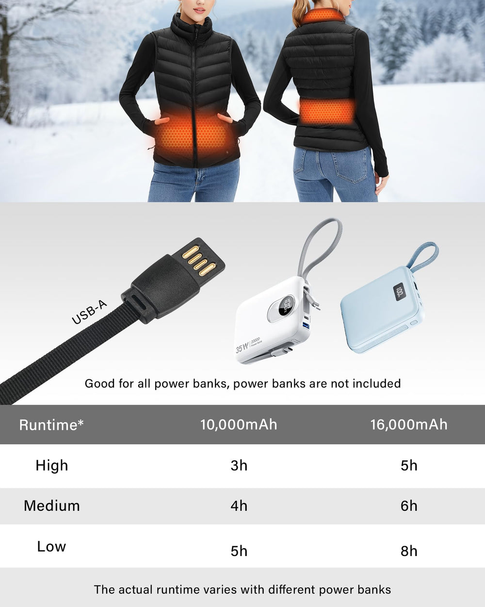 Stelle heated vest women pocket zip with secure pockets keeps essentials warm.