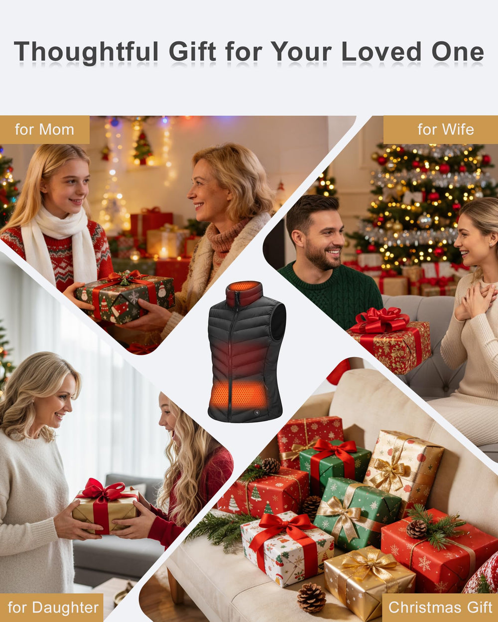 Stelle heated vest women wearability view emphasizes practical daily warmth.