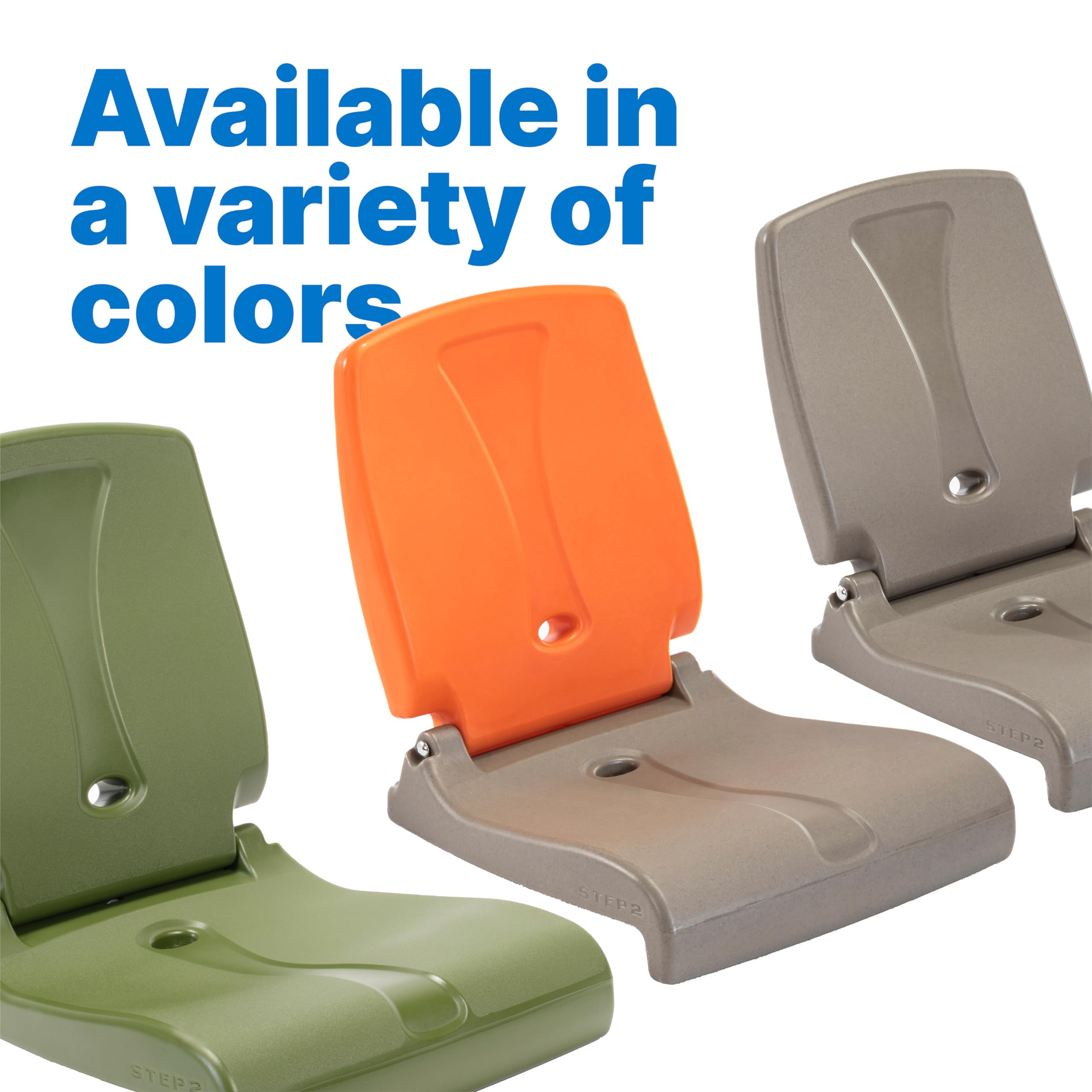 Step2 Flip Seat is lightweight and easy to carry for travel and storage