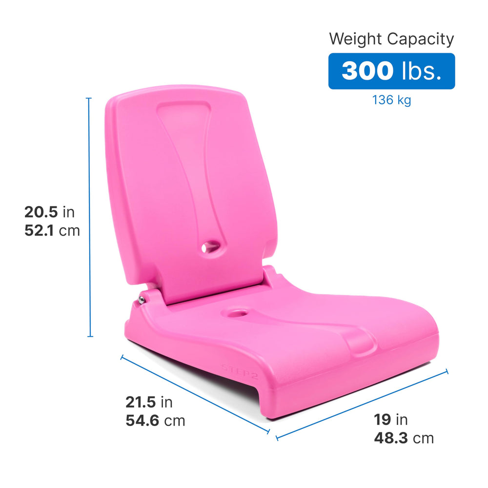 Step2 Flip Seat used in camping provides elevated, comfy seating.