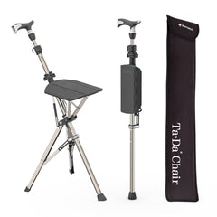STEP2GOLD Ta-Da Chair Series 1 Pro unfolded seat for quick trail rest.