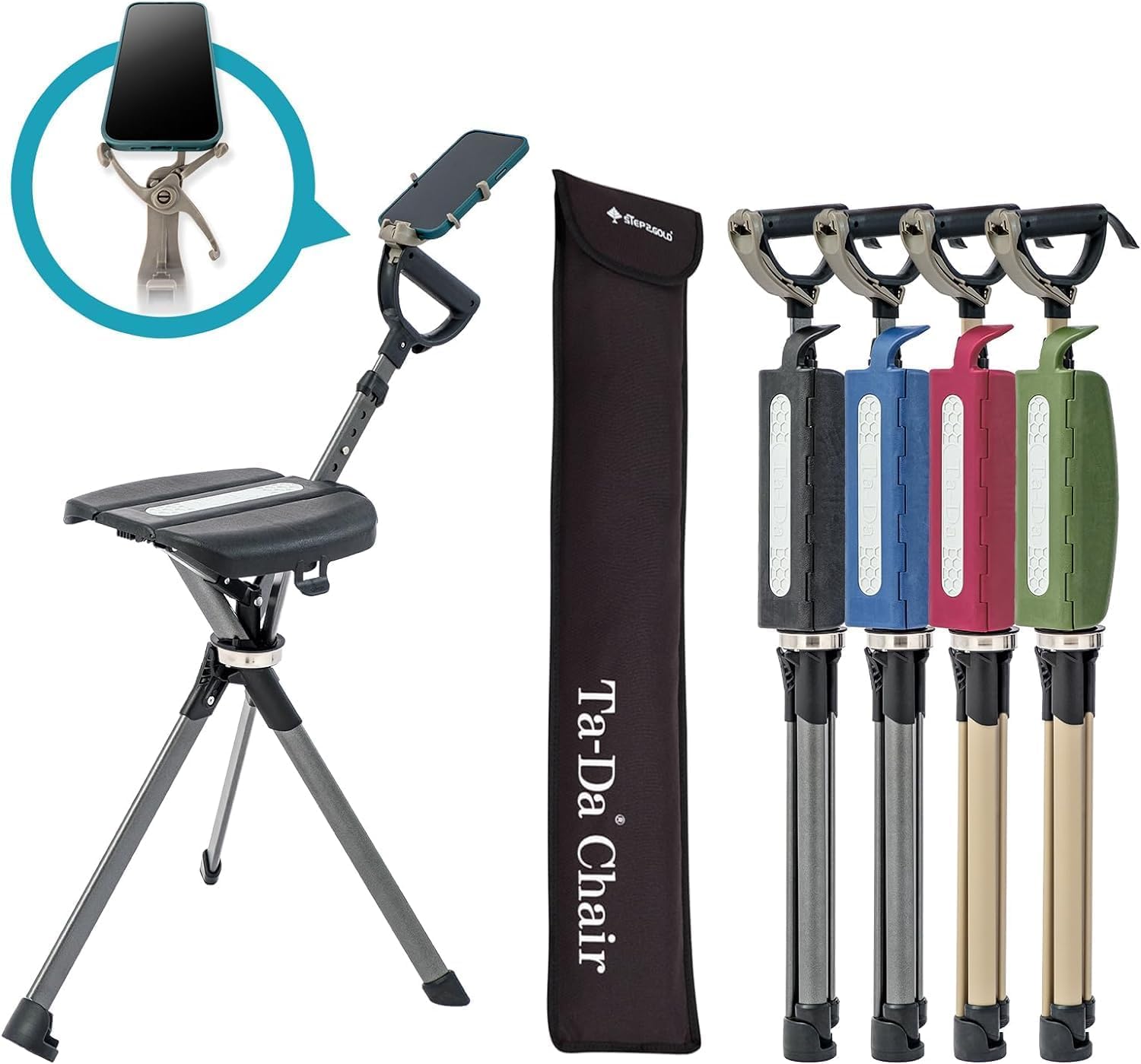 STEP2GOLD Ta-Da Chair Series 2 PRO in use on a trail for instant rest.