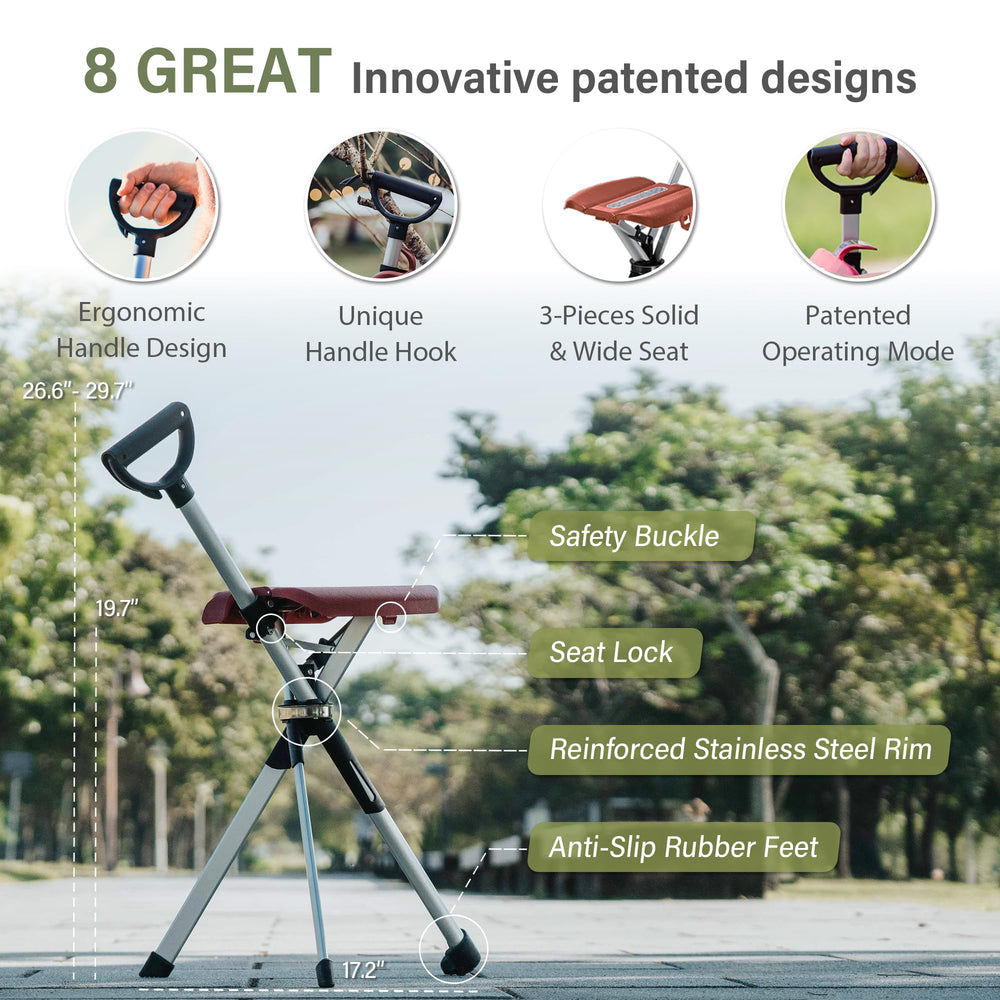 STEP2GOLD Ta-Da Chair Series 2 quick-convert design enables instant chair setup