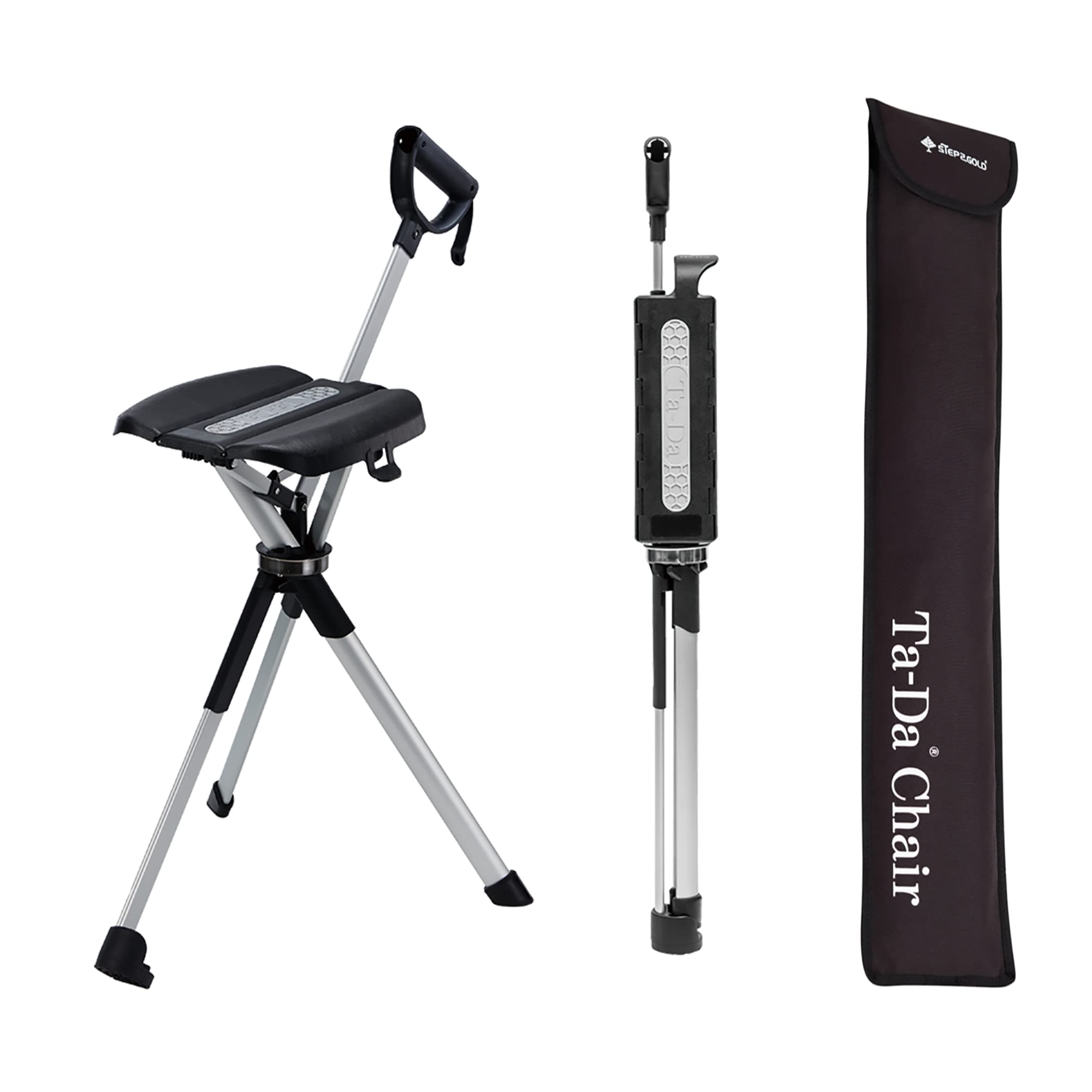 STEP2GOLD Ta-Da Chair Series 2 folded compact for easy carry on hikes