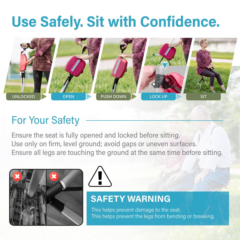 STEP2GOLD Ta-Da Chair Series 2 lightweight aluminum keeps weight low
