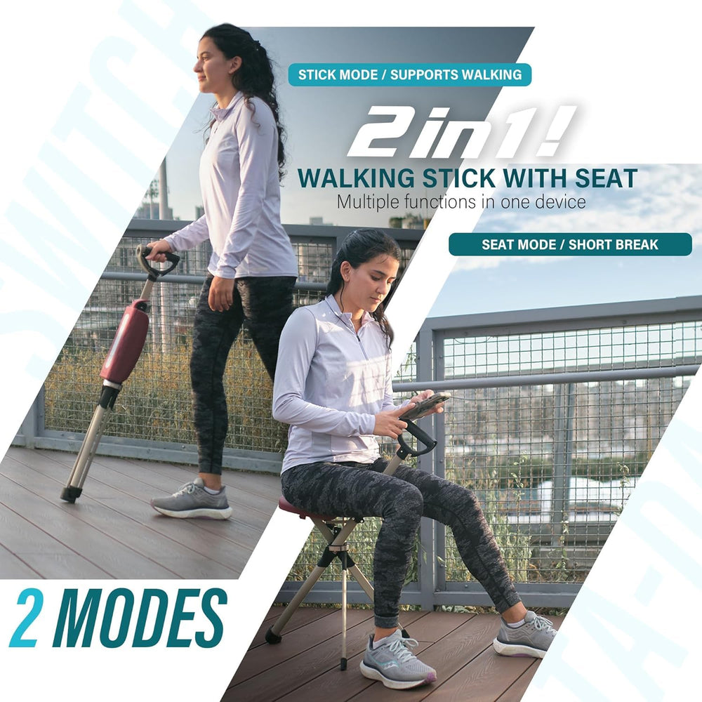 STEP2GOLD Ta-Da Chair Series 2 PRO anti-slip-feet improve stability on uneven ground.