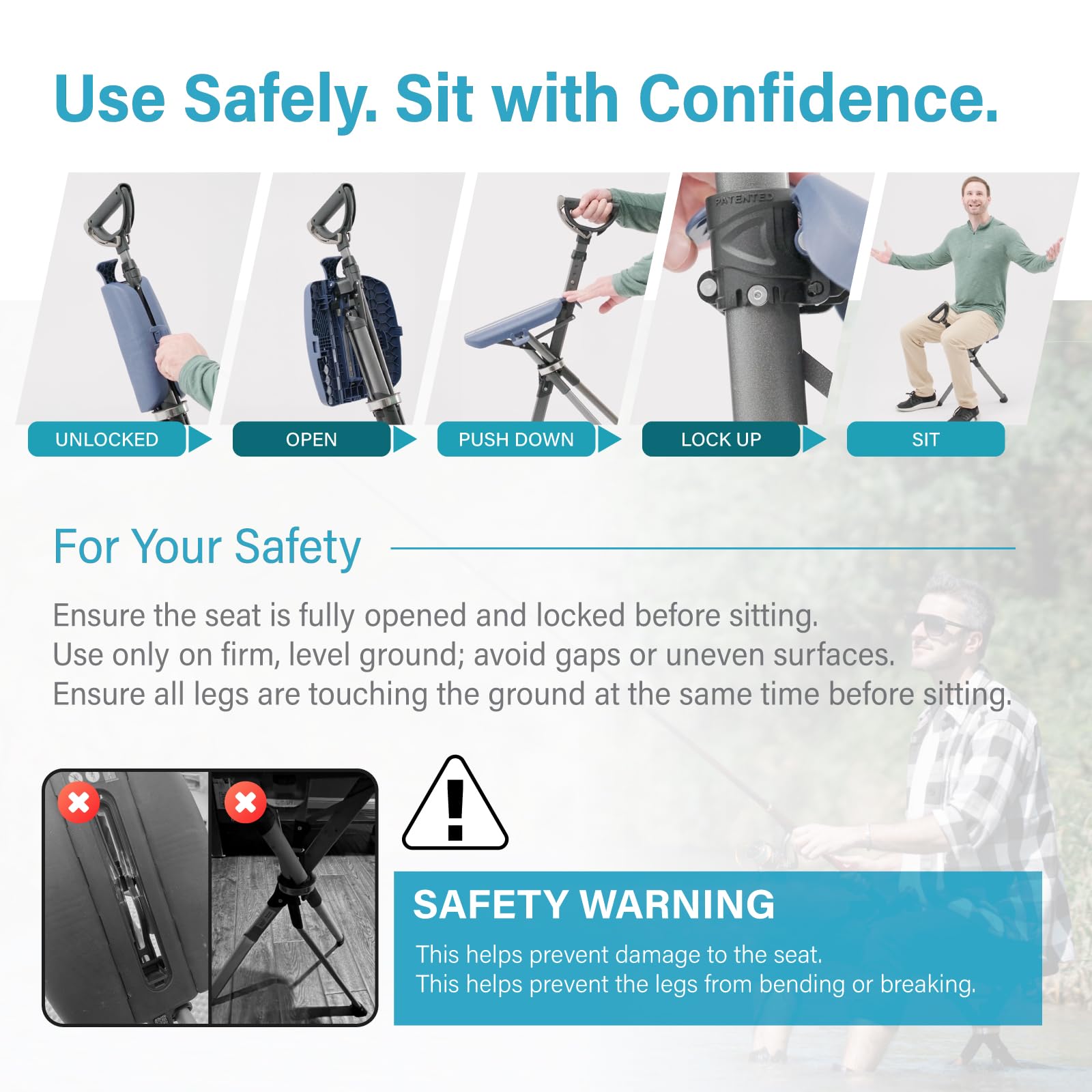 STEP2GOLD Ta-Da Chair Series 2 PRO reinforced-structure conveys durability for outdoor use.