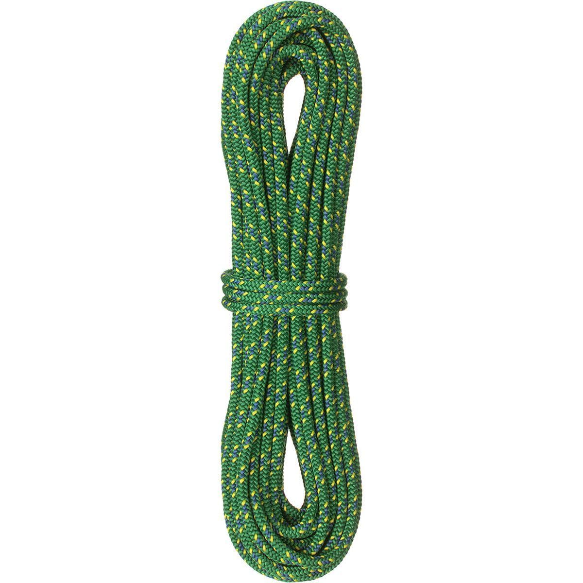 Sterling Rope 3mm green accessory cord coiled, ideal for climbing tasks or camping