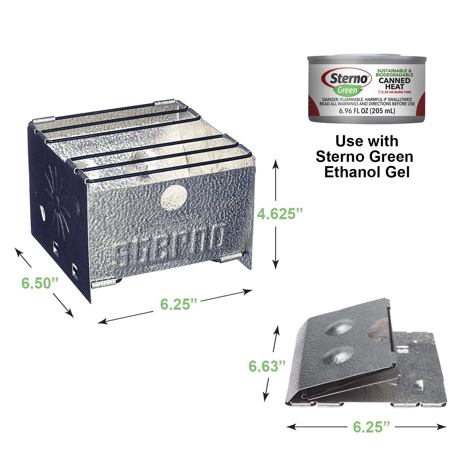 Sterno Foldable Stove easy-assembly demonstrates quick setup for hassle-free outdoor meals
