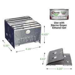 Sterno Foldable Stove easy-assembly demonstrates quick setup for hassle-free outdoor meals