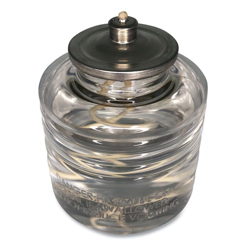 Sterno SoftLight candle on stable bottle ideal for tabletops