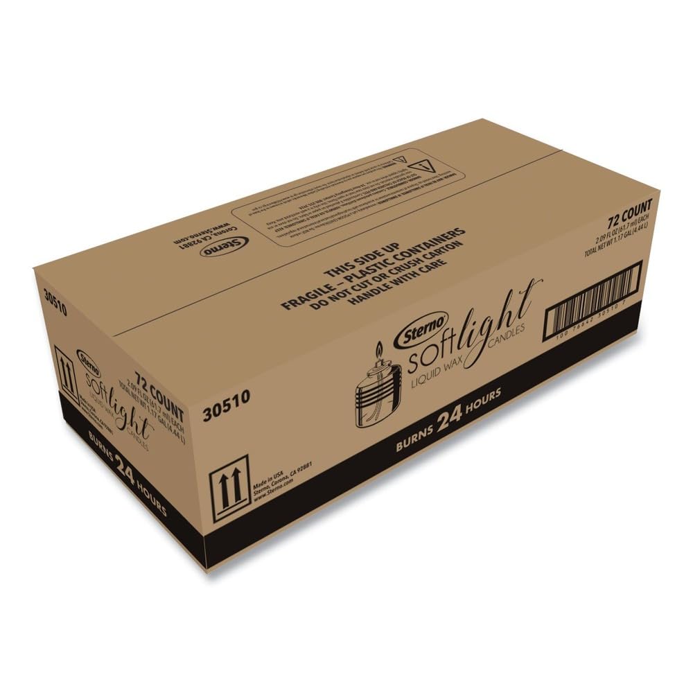 Sterno SoftLight bottle demonstrates strong, rigid container for safe handling