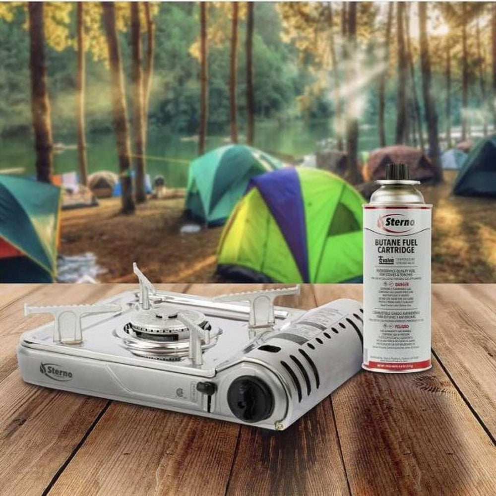 Sterno SS7000BTU in use shows versatile outdoor cooking