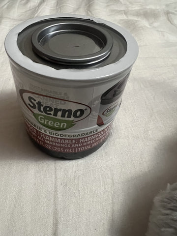 Sterno Gel 2 Pack with fondue pot setup enabling warm dessert service.