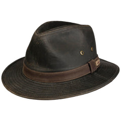 Stetson Sri Lanka Traveller hat front view with rustic texture and sun-ready style.