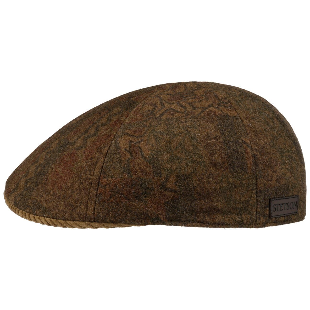 Stetson Texas Edgemont Flat Cap front view for a classic, versatile urban look