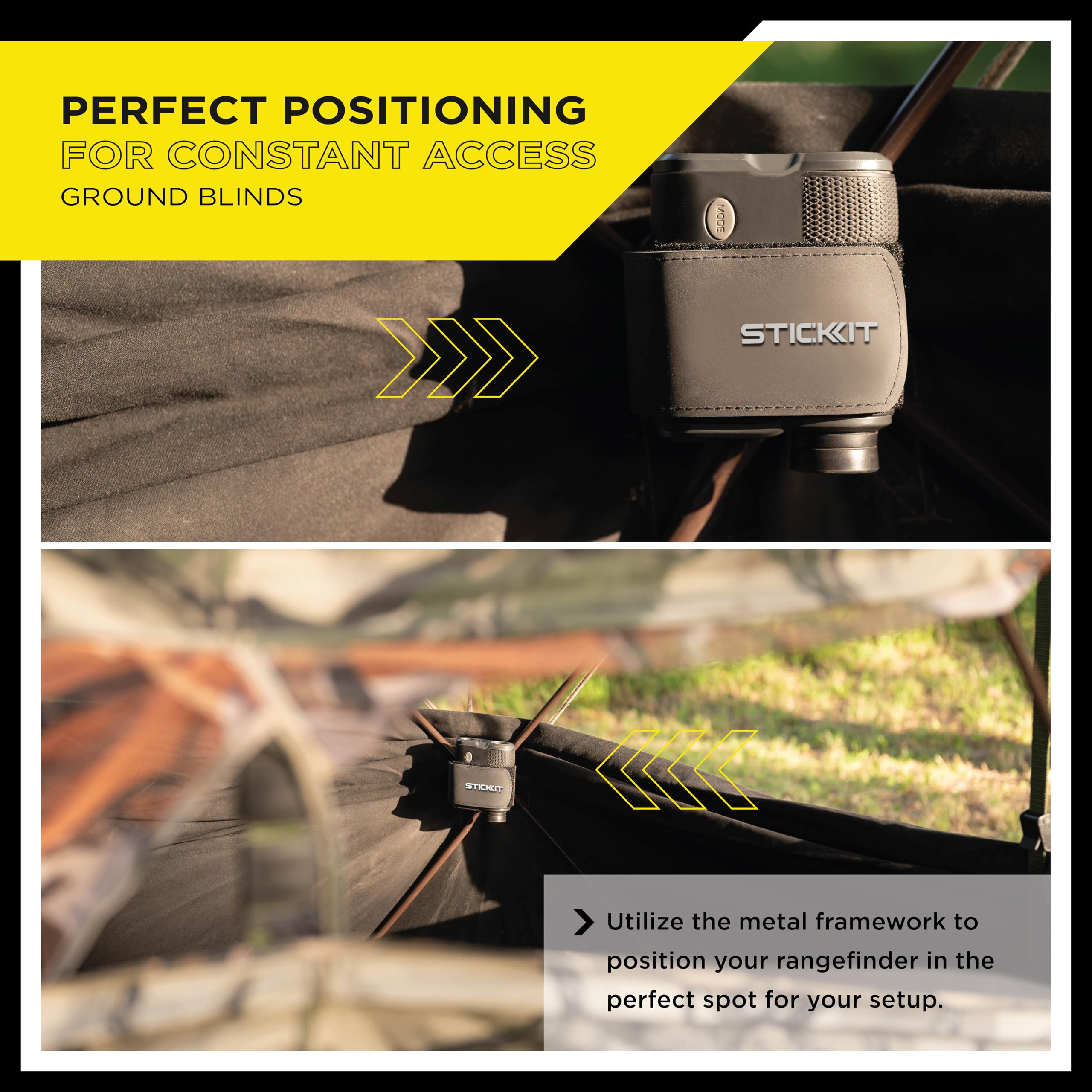 STICKIT strap stays quiet during stalking thanks to silent magnetic action.