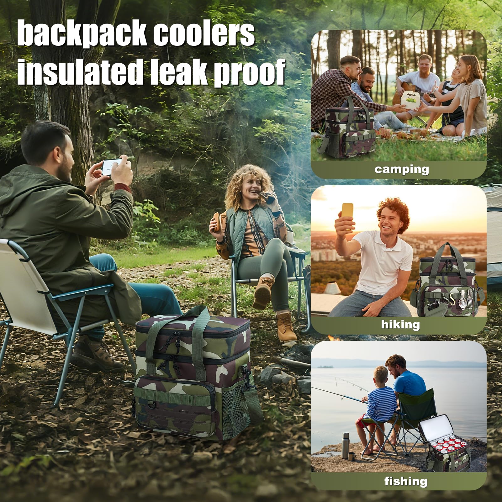 Stillithou backpack cooler beach scene shows portable cooling on the go.