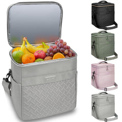 Stillithou insulated cooler backpack opened in lifestyle setup for easy access to cold drinks.