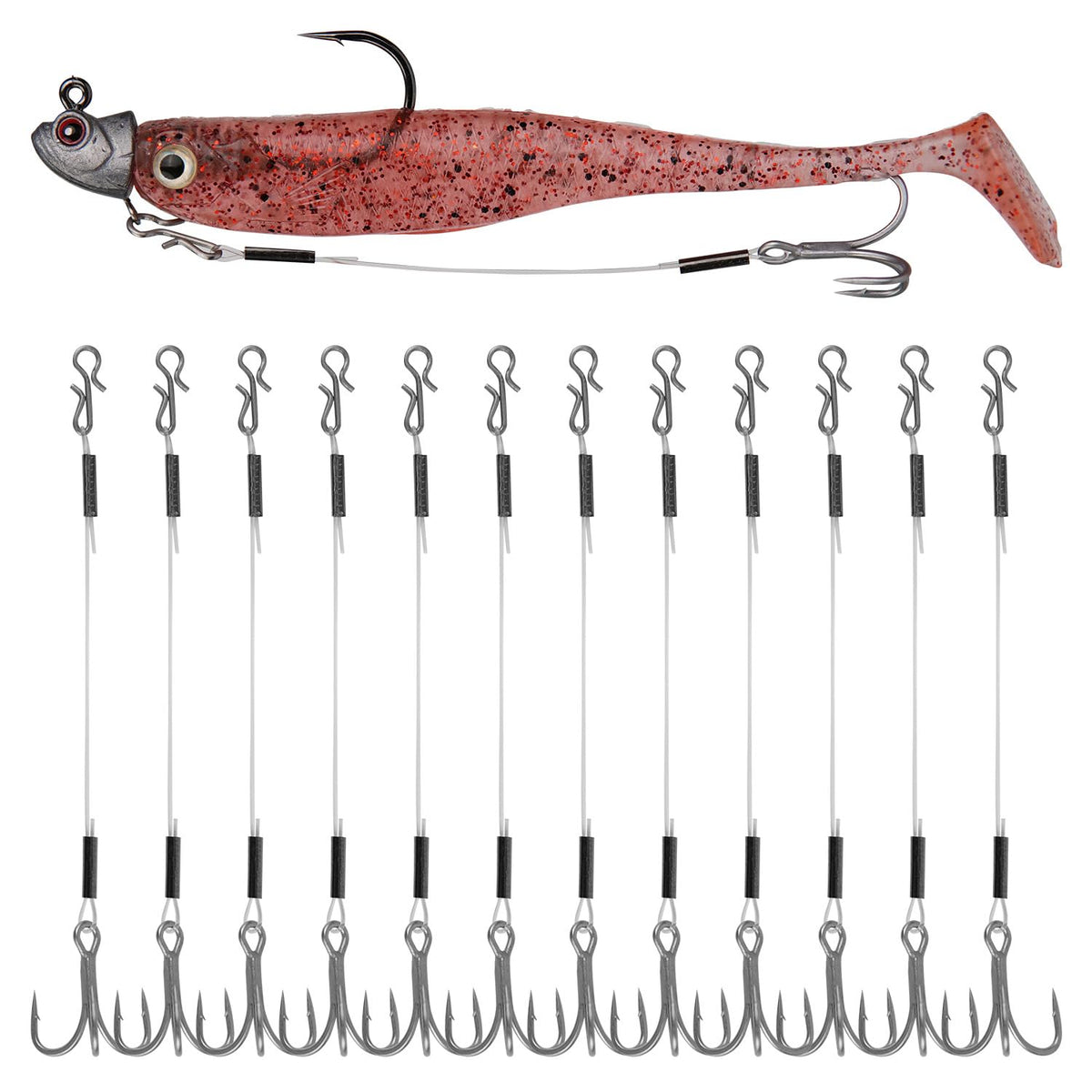 Stinger hooks 12-pack for jig head trailers