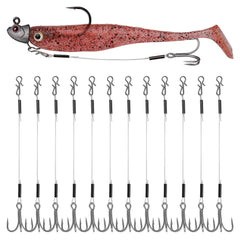 Stinger hooks 12-pack for jig head trailers