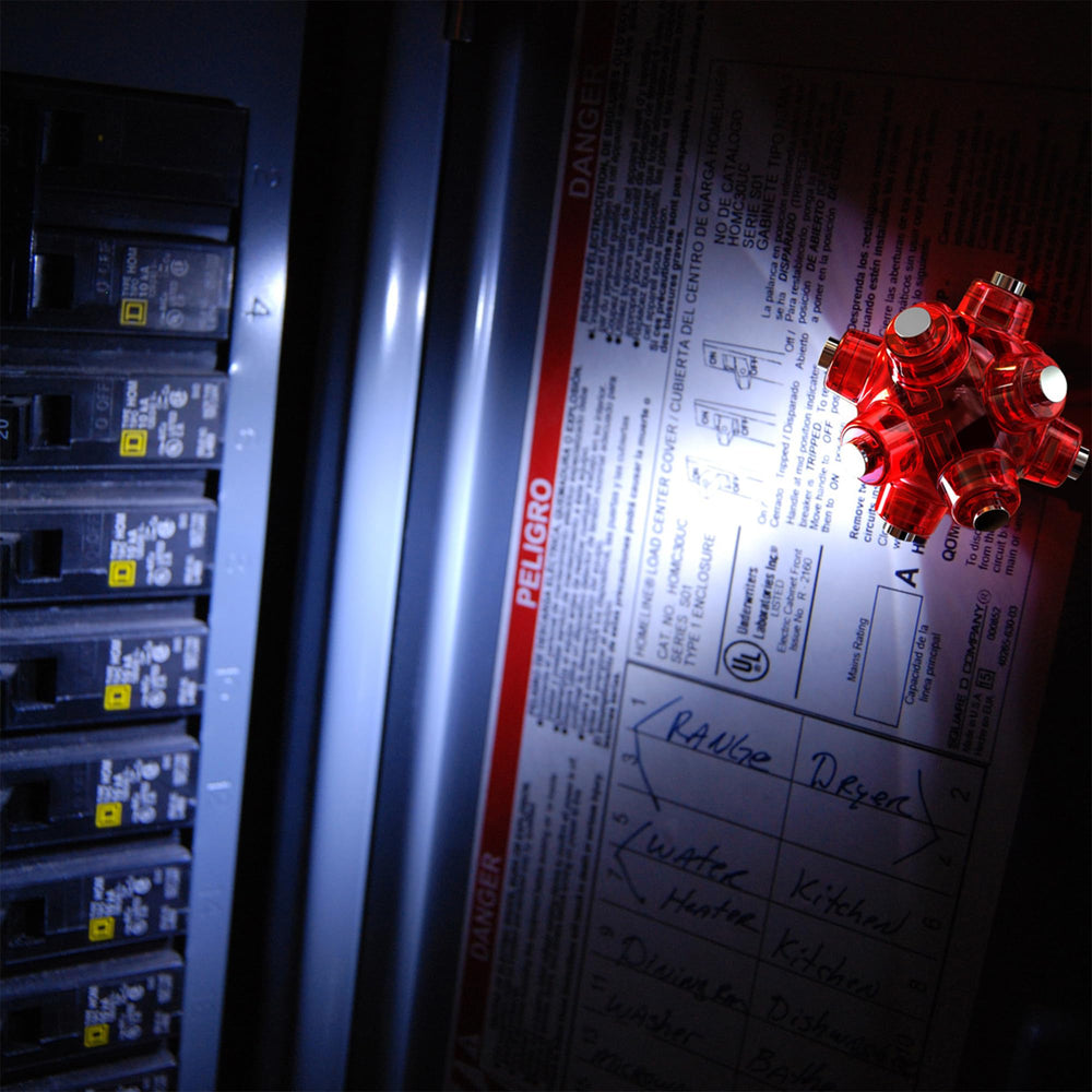 STKR Concepts Magnetic Light Mine wide-beam LED for broad visibility.