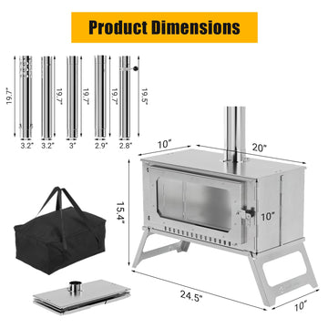 STMHOM viewing glass provides a clear flame view for safe, enjoyable cooking