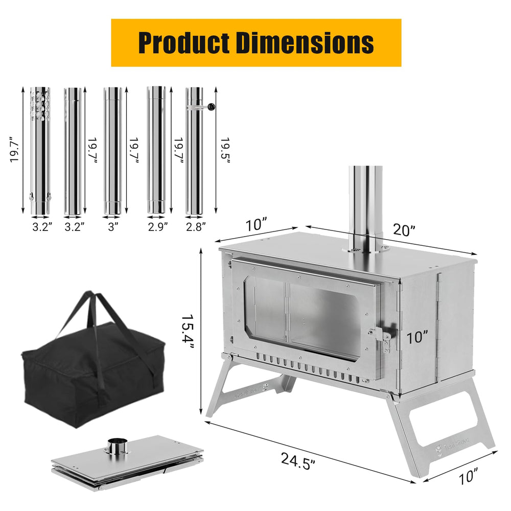 STMHOM viewing glass provides a clear flame view for safe, enjoyable cooking