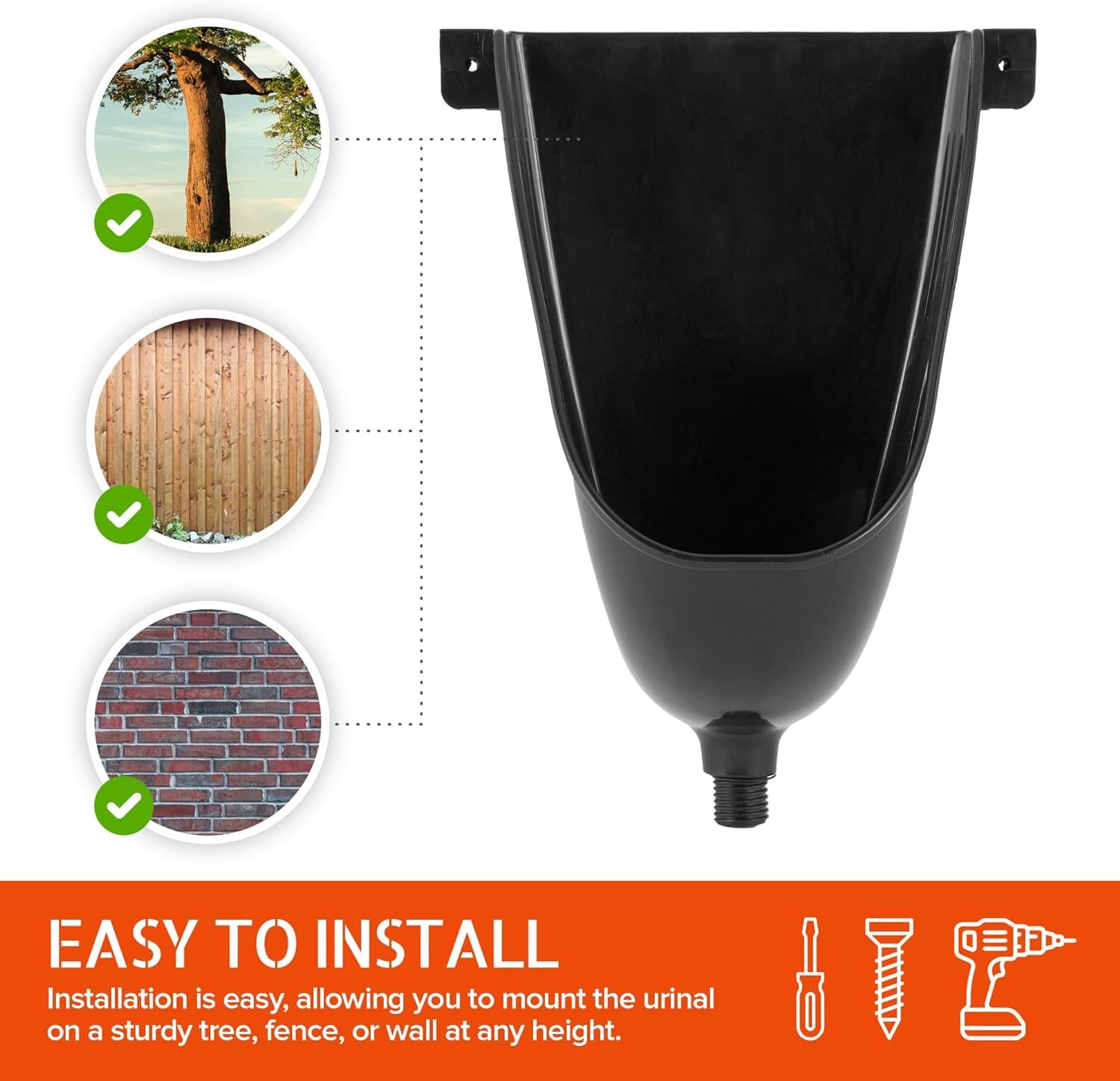 Stock Your Home waterless urinal adjustable height for all ages